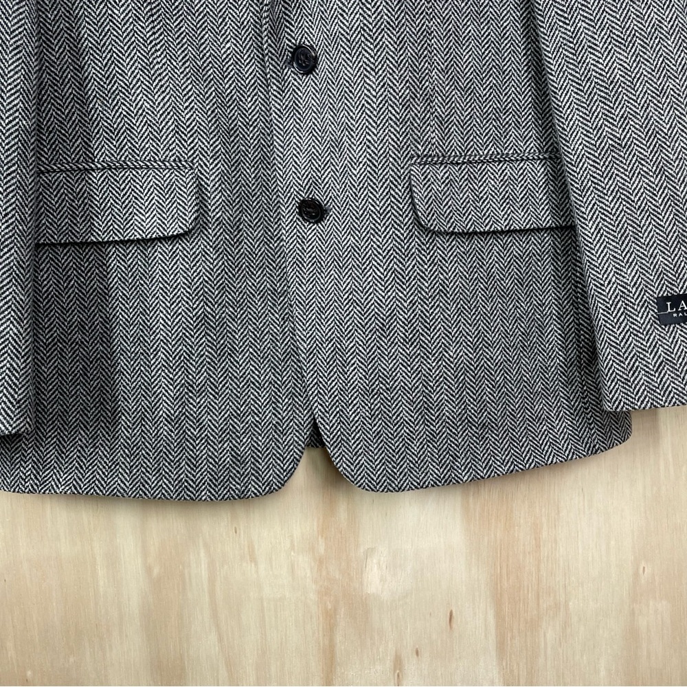 New ~ Lauren Ralph Lauren Men’s 100% Wool Herringbone Classic Fit Coat Size 38S - Picture 10 of 16